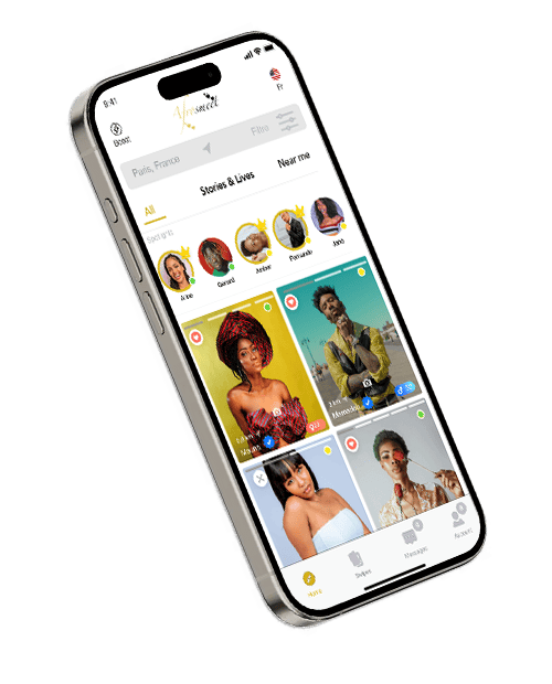 Afrosmeet, application de rencontre afro sur mobile